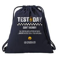 Staar State Testing Day Motivation And Quote Retro Drawstring Bag