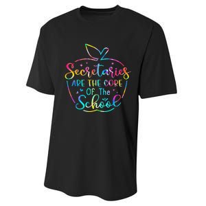 School Secretary Tees Secretaries Are The Core Of The School Performance Sprint T-Shirt