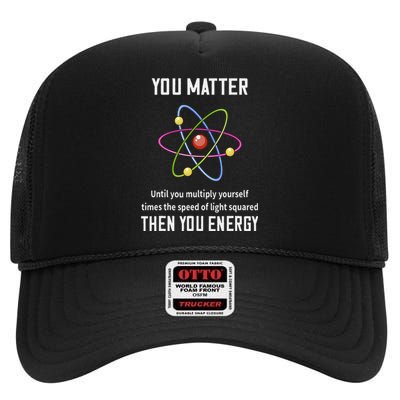 Scientist Science Teacher Physic Professor Lab Technician High Crown Mesh Back Trucker Hat