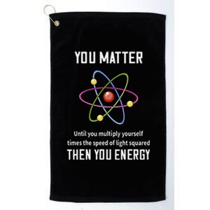 Scientist Science Teacher Physic Professor Lab Technician Platinum Collection Golf Towel