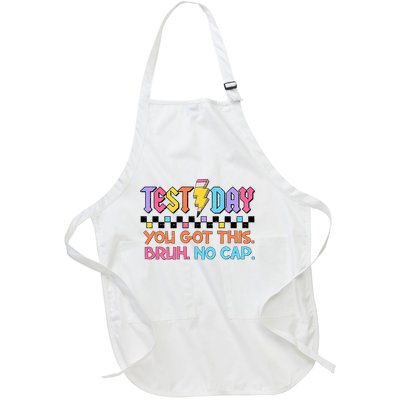 Staar State Testing Day Motivation You Got This Bruh No Cap  Full-Length Apron With Pockets