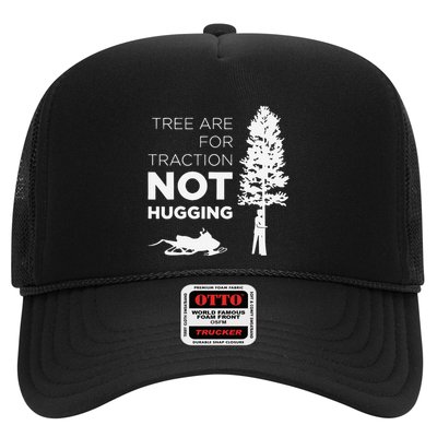 Snowmobile Sled Tree Are For Traction Not Hugging Trucker Hat