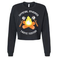 S'mores (Smores) Taste Tester Marshmallow Roasting Camping Cropped Pullover Crew