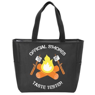 S'mores (Smores) Taste Tester Marshmallow Roasting Camping Zip Tote Bag