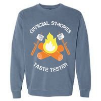 S'mores (Smores) Taste Tester Marshmallow Roasting Camping Garment-Dyed Sweatshirt
