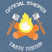 S'mores (Smores) Taste Tester Marshmallow Roasting Camping Garment-Dyed Sweatshirt
