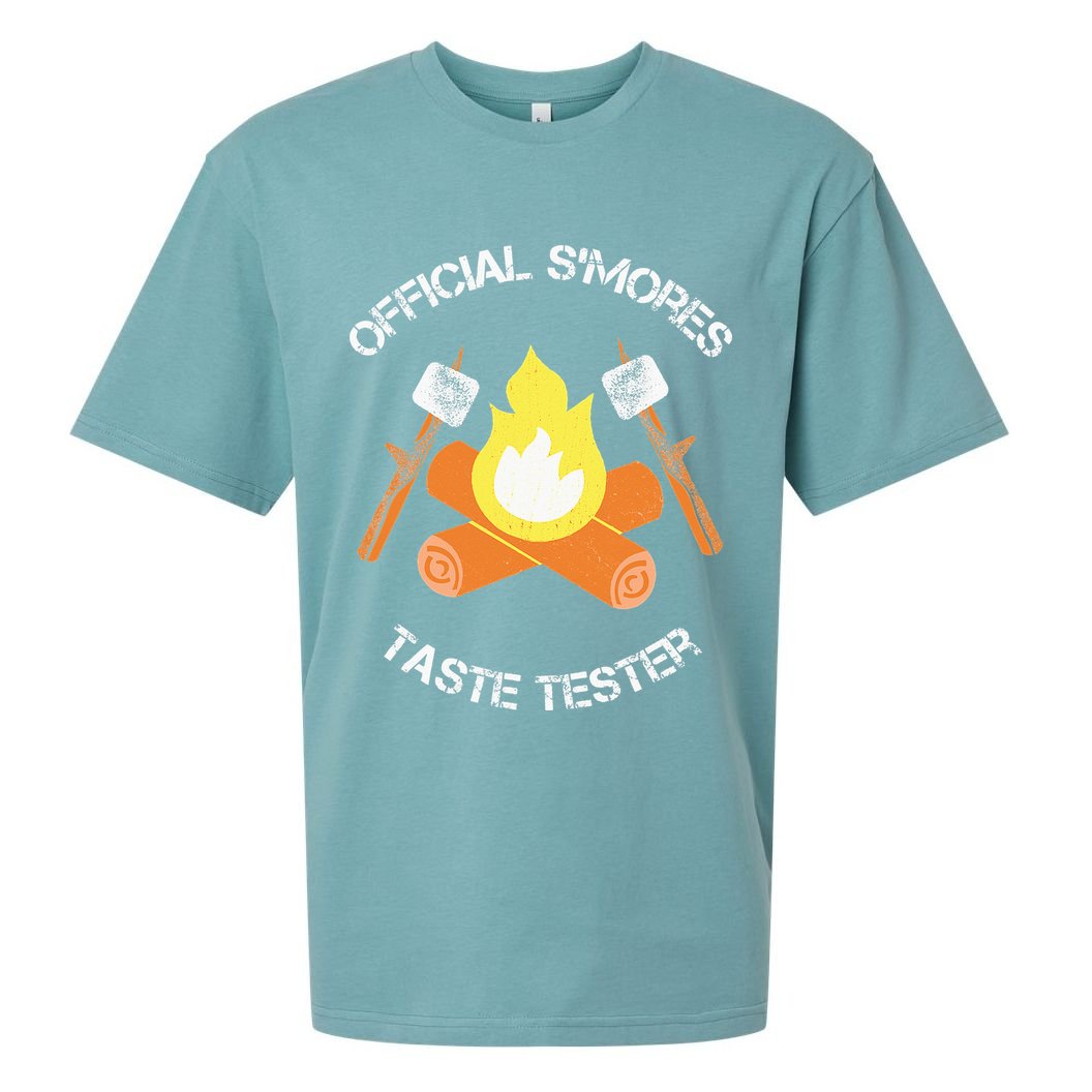S'mores (Smores) Taste Tester Marshmallow Roasting Camping Sueded Cloud Jersey T-Shirt