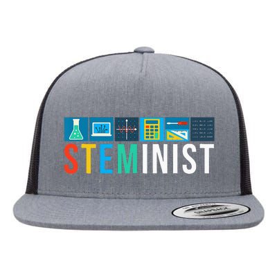 Steminist Science Technology Engineering Math STEM Flat Bill Trucker Hat