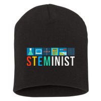 Steminist Science Technology Engineering Math STEM Short Acrylic Beanie