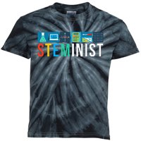 Steminist Science Technology Engineering Math STEM Kids Tie-Dye T-Shirt