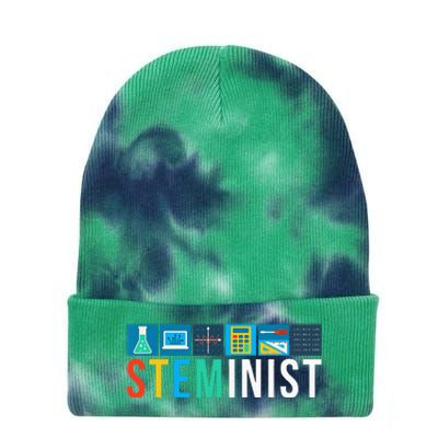 Steminist Science Technology Engineering Math STEM Tie Dye 12in Knit Beanie