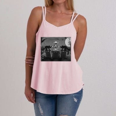 Silly Symphony The Skeleton Dance Funny Halloween Horror Gift Women's Strappy Tank