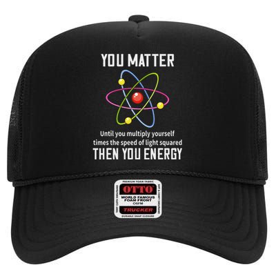 Scientist Science Teacher Physic Professor Lab Technician High Crown Mesh Back Trucker Hat