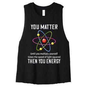 Scientist Science Teacher Physic Professor Lab Technician Women's Racerback Cropped Tank