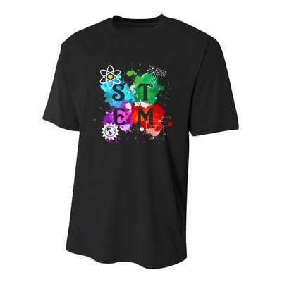 Stem Science Technology Engineering And Mathematics Youth Performance Sprint T-Shirt