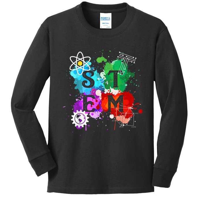 Stem Science Technology Engineering And Mathematics Kids Long Sleeve Shirt