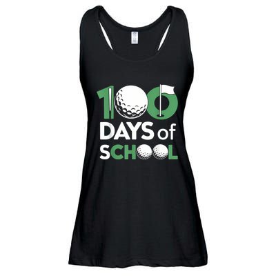 Student School Teacher 100 Days Of School Golf Ladies Essential Flowy Tank