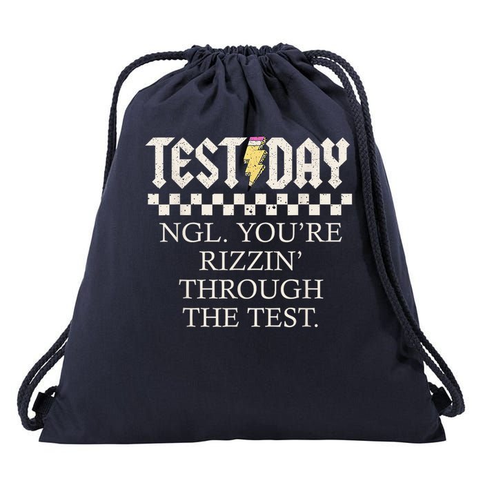Staar State Testing Day Motivation You'Re Through The Test Drawstring Bag