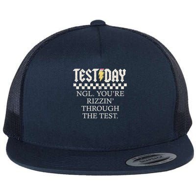 Staar State Testing Day Motivation You'Re Through The Test Flat Bill Trucker Hat