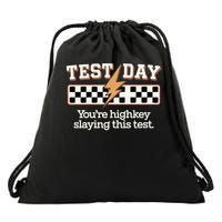 Staar State Testing Day You'Re Highkey Slaying This Test (1) Drawstring Bag