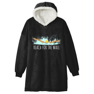 Swimming Swim Team Gift For A Swimmer Hooded Wearable Blanket