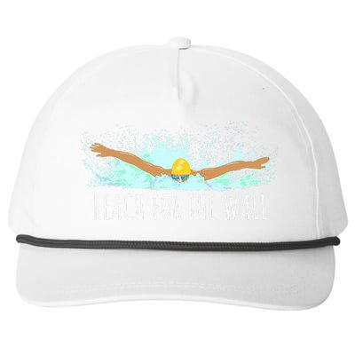 Swimming Swim Team Gift For A Swimmer Snapback Five-Panel Rope Hat