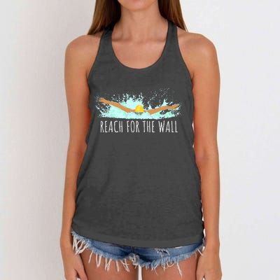 Swimming Swim Team Gift For A Swimmer Women's Knotted Racerback Tank