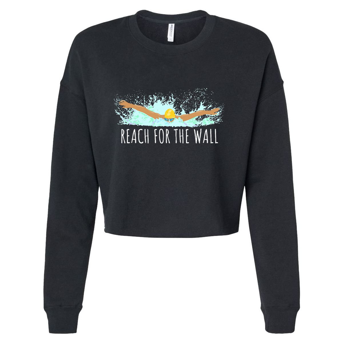 Swimming Swim Team Gift For A Swimmer Cropped Pullover Crew
