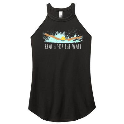 Swimming Swim Team Gift For A Swimmer Women's Perfect Tri Rocker Tank