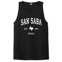 San Saba Texas Tx Vintage Athletic PosiCharge Competitor Tank