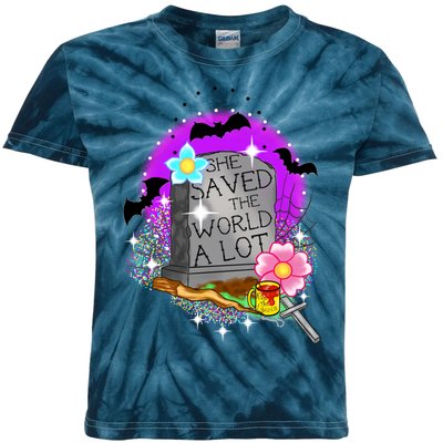 She Saved The World Kids Tie-Dye T-Shirt