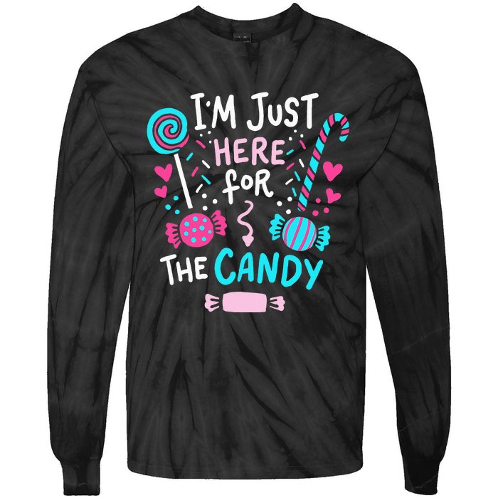 Spooky Sweet Treats Halloween Candy Lollipop Surprise Tie-Dye Long Sleeve Shirt