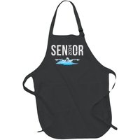 Senior Swim Team Member Class Of 2024 Swimmer Vintage Full-Length Apron With Pockets