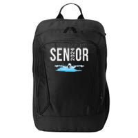 Senior Swim Team Member Class Of 2024 Swimmer Vintage City Backpack