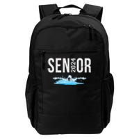 Senior Swim Team Member Class Of 2024 Swimmer Vintage Daily Commute Backpack