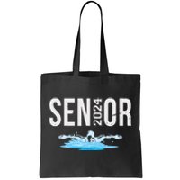 Senior Swim Team Member Class Of 2024 Swimmer Vintage Tote Bag