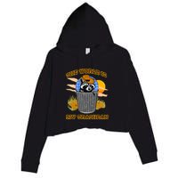 Shithead Steve The World Is My Trashcan Crop Fleece Hoodie