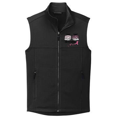 Skeleton Save The Pumpkins Pink Ribbon Breast Cancer Collective Smooth Fleece Vest