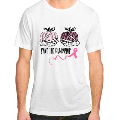 Skeleton Save The Pumpkins Pink Ribbon Breast Cancer Adult ChromaSoft Performance T-Shirt