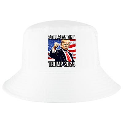 Still Standing Trump 2024 Rally Fist Pump Usa Donald Trump Cool Comfort Performance Bucket Hat