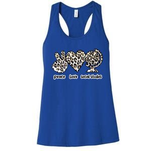 Social Studies Teacher Appreciation Cool Gift Women's Racerback Tank