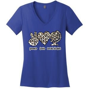 Social Studies Teacher Appreciation Cool Gift Women's V-Neck T-Shirt