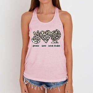 Social Studies Teacher Appreciation Cool Gift Women's Knotted Racerback Tank