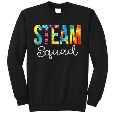 STEAM Squad Tie Dye Appreciation Day Hello Back To School Sweatshirt