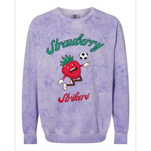 Strawberry Soccer Team Strawberry Strikers Colorblast Crewneck Sweatshirt