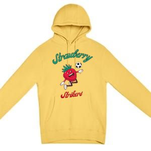 Strawberry Soccer Team Strawberry Strikers Premium Pullover Hoodie