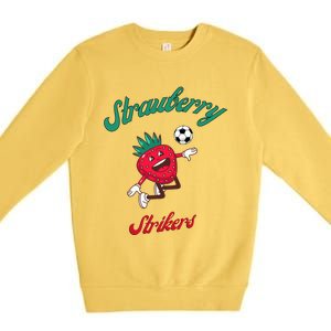 Strawberry Soccer Team Strawberry Strikers Premium Crewneck Sweatshirt