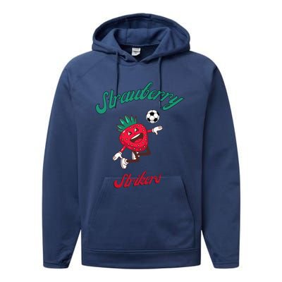 Strawberry Soccer Team Strawberry Strikers Performance Fleece Hoodie