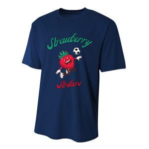 Strawberry Soccer Team Strawberry Strikers Performance Sprint T-Shirt