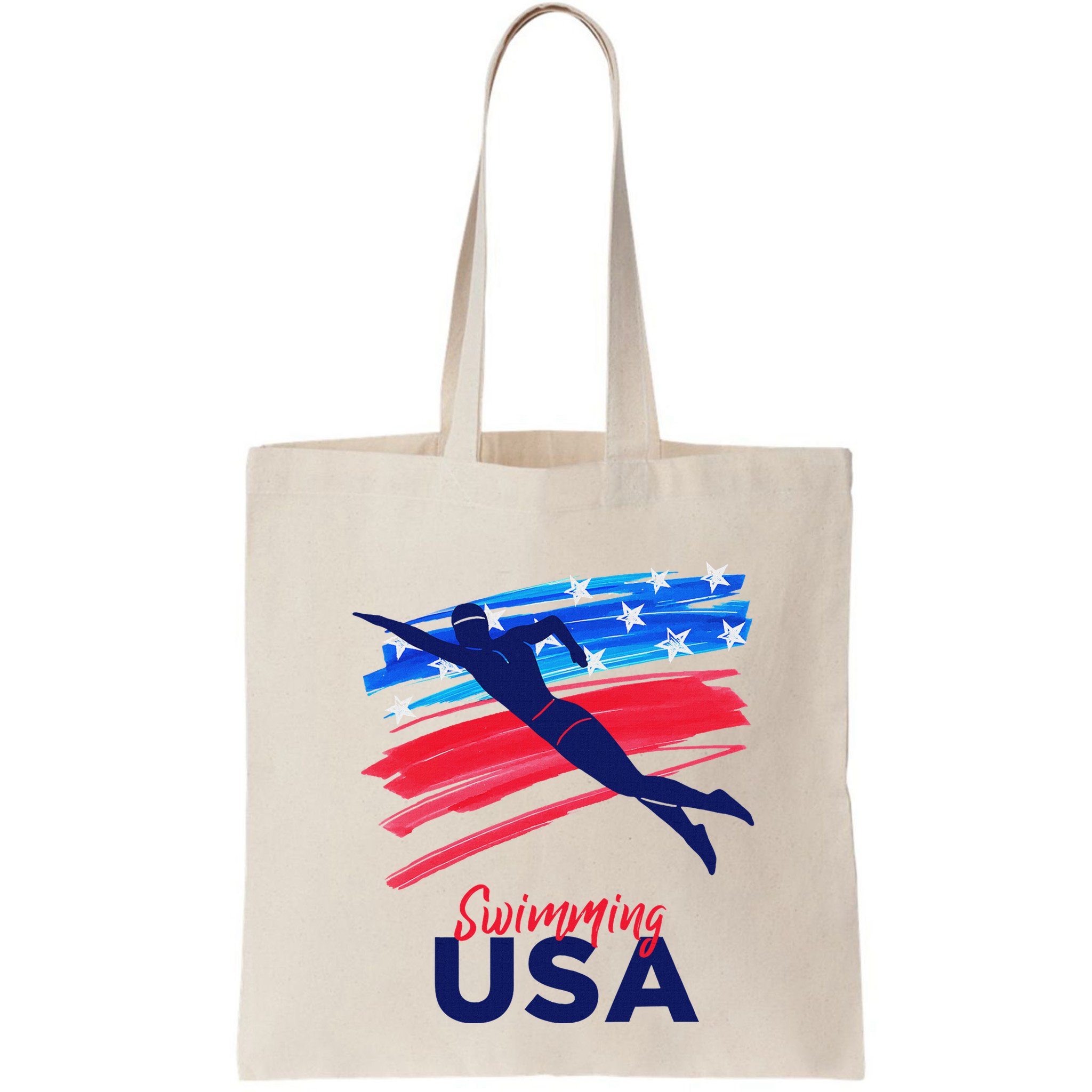 Swimming Support Team Flag Usa Pool Swimmer American Bag